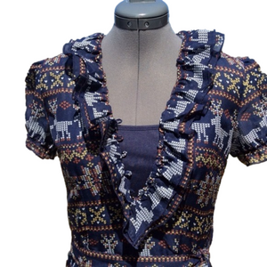 𝅺💥 dELiA*s 💕Fabulous silky navy print dress💕